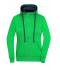 Dames Ladies' Lifestyle Zip-Hoody Groen/navy 8081
