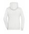 Femme Sweat-shirt à capuche contrasté femme Blanc-cassé/gris-chiné 8081