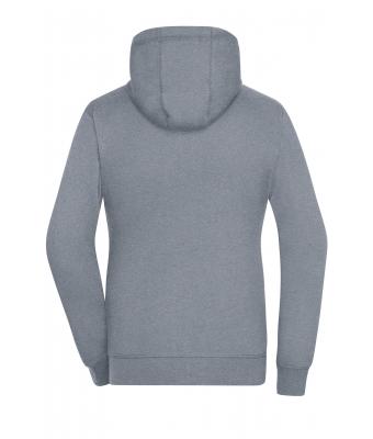 Femme Sweat-shirt à capuche contrasté femme Gris-mélange/marine 8081