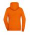 Femme Sweat-shirt à capuche contrasté femme Orange-foncé/marine 8081