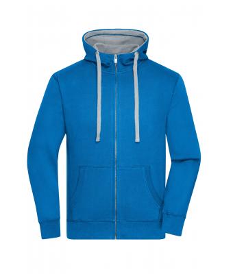 Men Men's Lifestyle Zip-Hoody Cobalt/grey-heather 8082