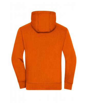 Men Men's Lifestyle Zip-Hoody Dark-orange/navy 8082