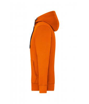 Heren Men's Lifestyle Zip-Hoody Donkeroranje/navy 8082