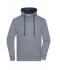 Men Men's Lifestyle Zip-Hoody Grey-melange/navy 8082