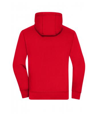 Heren Men's Lifestyle Zip-Hoody Rood/heather grijs 8082