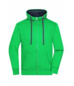 Men Men's Lifestyle Zip-Hoody Green/navy 8082