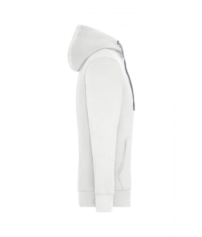 Men Men's Lifestyle Zip-Hoody Off-white/grey-heather 8082