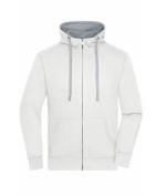 Men Men's Lifestyle Zip-Hoody Off-white/grey-heather 8082