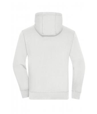 Heren Men's Lifestyle Zip-Hoody Gebroken wit/heather grijs 8082
