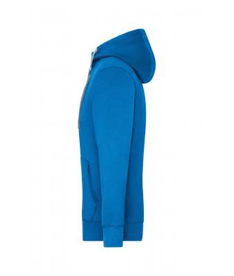 Homme Sweat-shirt à capuche contrasté homme Cobalt/gris-chiné 8082