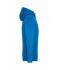 Homme Sweat-shirt à capuche contrasté homme Cobalt/gris-chiné 8082