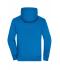 Homme Sweat-shirt à capuche contrasté homme Cobalt/gris-chiné 8082