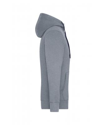 Homme Sweat-shirt à capuche contrasté homme Gris-mélange/marine 8082