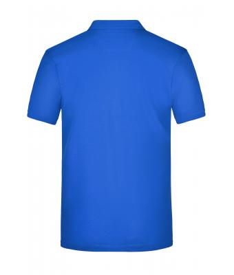 Heren Men's Plain Polo Royal/royal-wit 8083