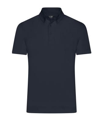 Heren Men's Plain Polo Navy 8083