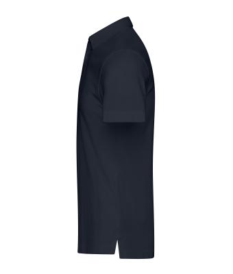 Men Men's Plain Polo Navy 8083