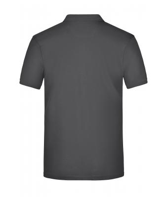 Heren Men's Plain Polo Grafiet/grafiet-wit 8083
