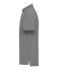 Heren Men's Plain Polo Licht melange/zwart 8083