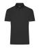 Herren Men's Plain Polo Black 8083