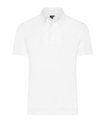 Men Men's Plain Polo White 8083