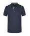 Heren Men's Plain Polo Navy/navy-wit 8083