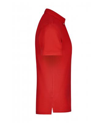 Heren Men's Plain Polo Rood/rood-wit 8083