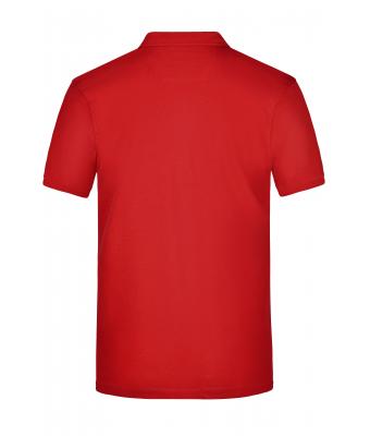 Heren Men's Plain Polo Rood/rood-wit 8083