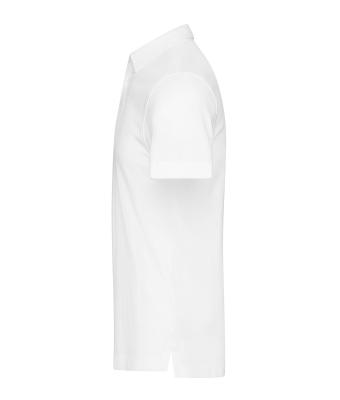 Heren Men's Plain Polo Wit 8083