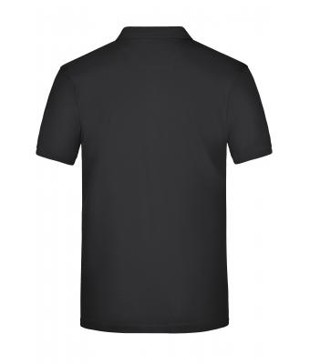 Heren Men's Plain Polo Zwart/zwart-wit 8083