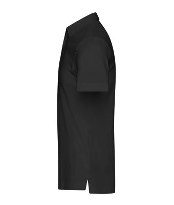 Heren Men's Plain Polo Zwart 8083