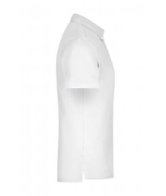 Homme Polo uni pour homme Blanc/bleu-jaune-blanc 8083