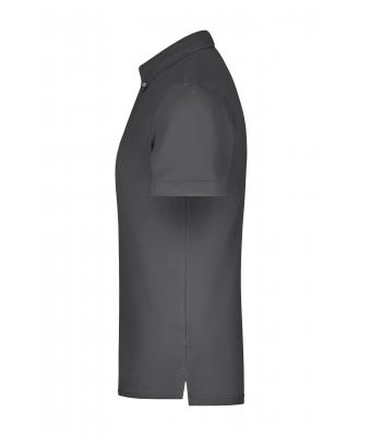 Homme Polo uni pour homme Graphite/graphite-blanc 8083