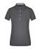 Damen Ladies' Plain Polo Graphite/graphite-white 8217