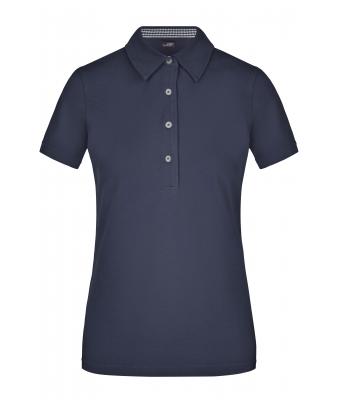 Ladies Ladies' Plain Polo Navy/navy-white 8217