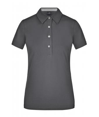 Damen Ladies' Plain Polo Graphite/graphite-white 8217