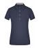 Ladies Ladies' Plain Polo Navy/red-navy-white 8217