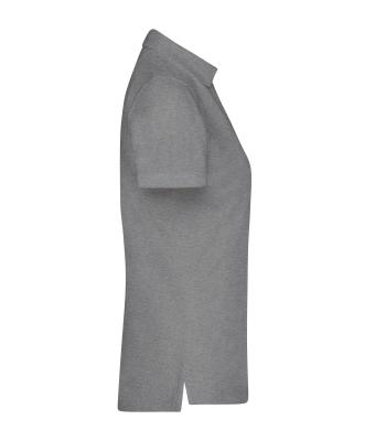 Dames Ladies' Plain Polo Licht melange/zwart 8217