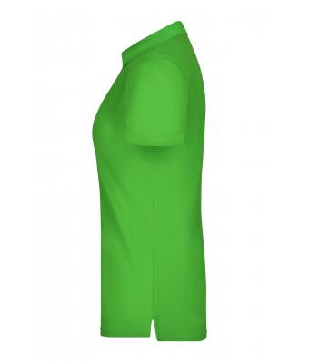 Dames Ladies' Plain Polo Lime/lime-wit 8217