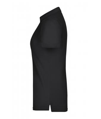 Damen Ladies' Plain Polo Black/black-white 8217