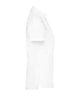 Damen Ladies' Plain Polo White 8217