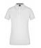 Ladies Ladies' Plain Polo White/navy-white 8217