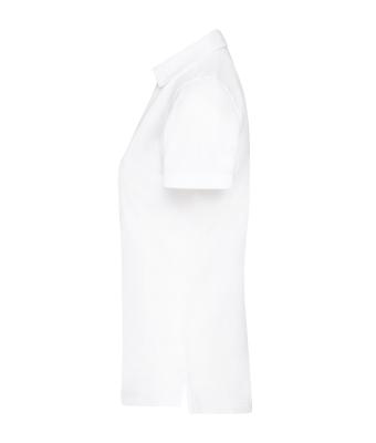 Dames Ladies' Plain Polo Wit 8217