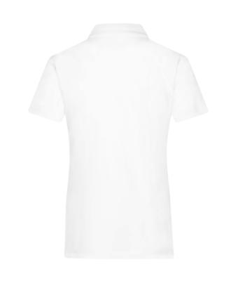 Dames Ladies' Plain Polo Wit 8217