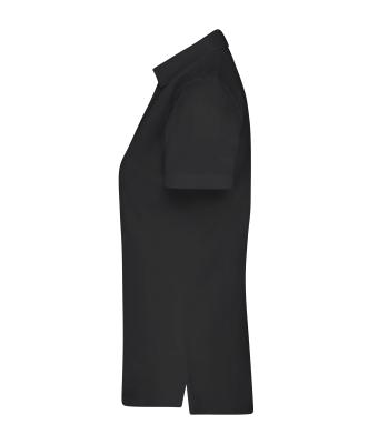 Dames Ladies' Plain Polo Zwart 8217