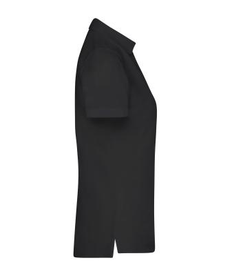Dames Ladies' Plain Polo Zwart 8217