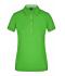 Femme Polo uni pour femme Vert-citron/vert-citron-blanc 8217