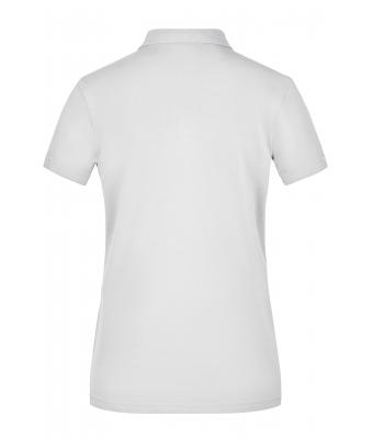 Femme Polo uni pour femme Blanc/marine-blanc 8217