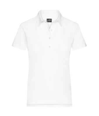 Femme Polo uni pour femme Blanc 8217