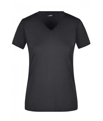 Ladies Ladies' Slim Fit V-T Black 8089