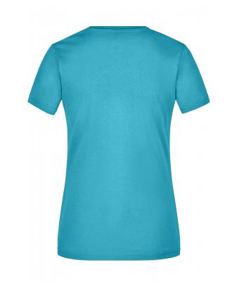 Damen Ladies' Slim Fit V-T Caribbean-blue 8089
